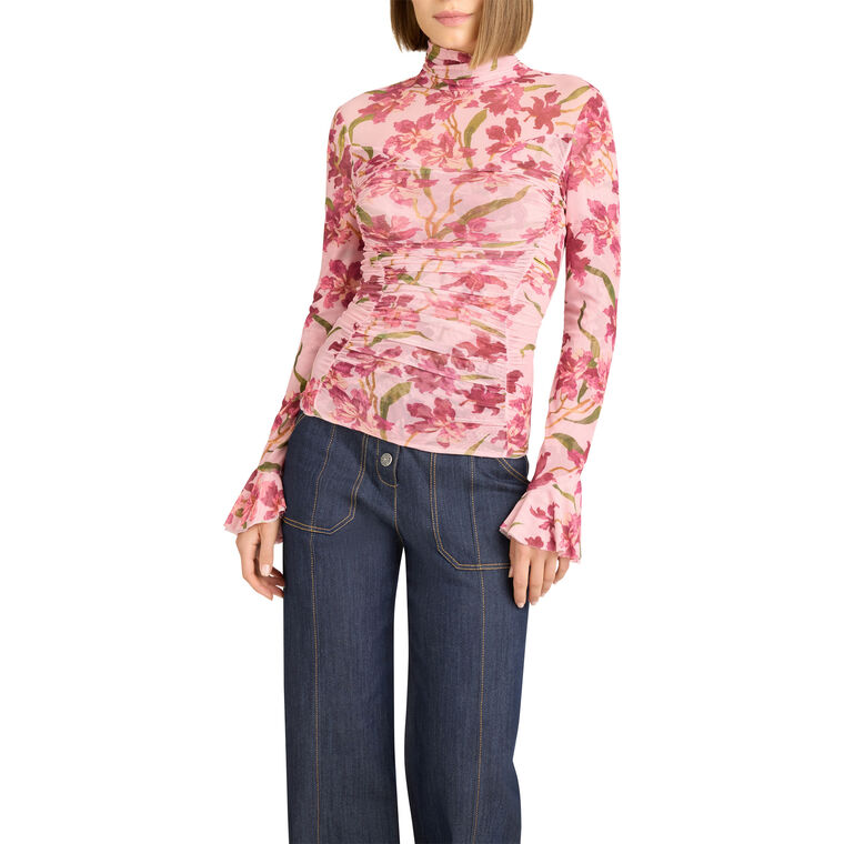 Trailing Hibiscus Lucy Long Sleeve Top image number null