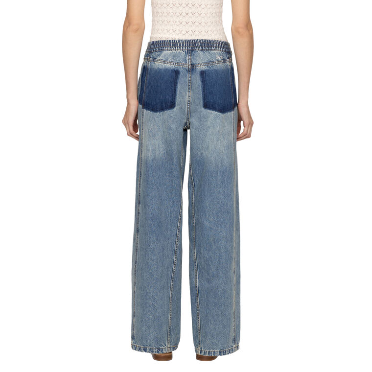 Kara Beaded Denim Jeans image number null