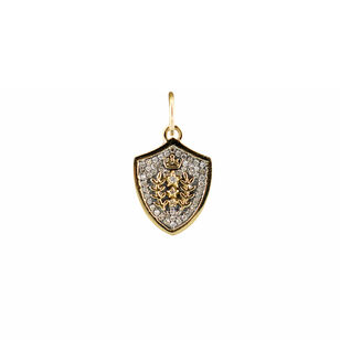 Small Crown Shield Pendant