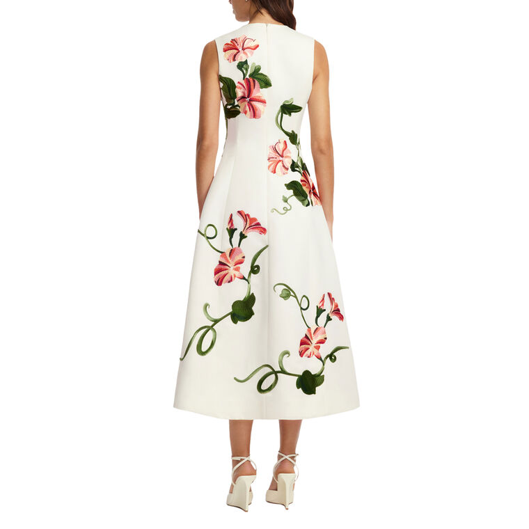 Cleo Applique Sleeveless Midi Dress image number null