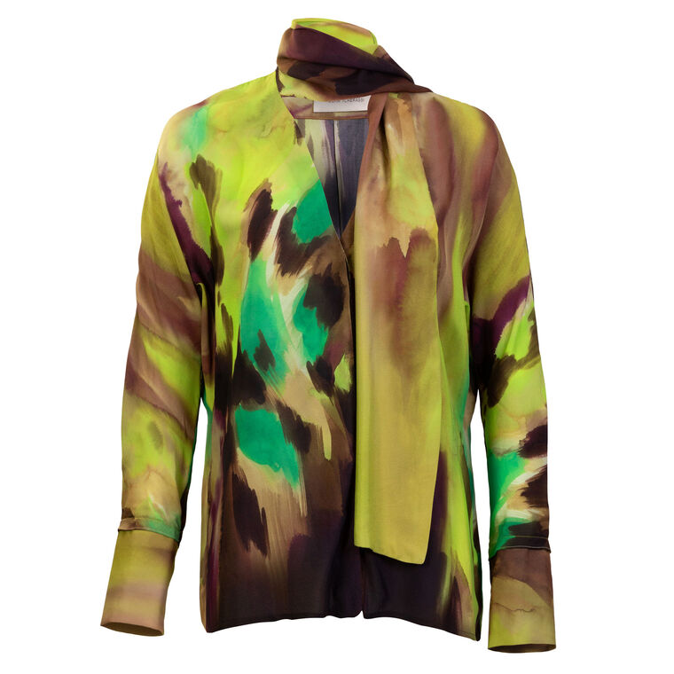 Jaboca Long Sleeve High Neck Blouse image number null