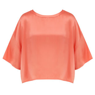 Daria Silk Crewneck Top
