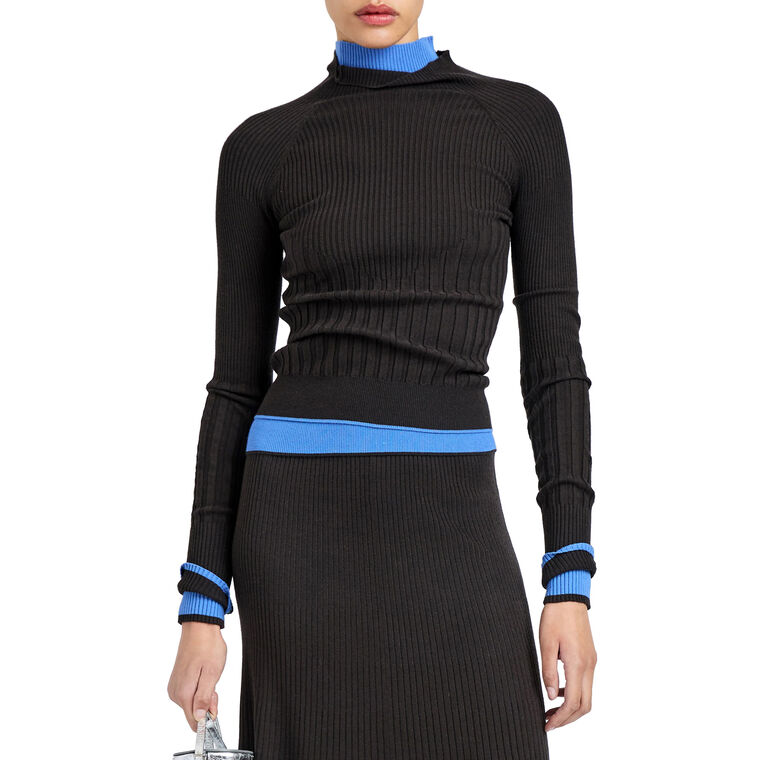Daniella Long Sleeve Sweater In Souffle Knit image number null
