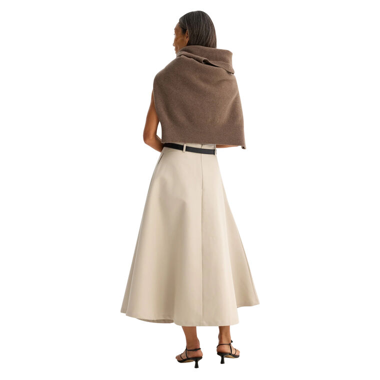 Voluminous A-Line Cotton Skirt image number null