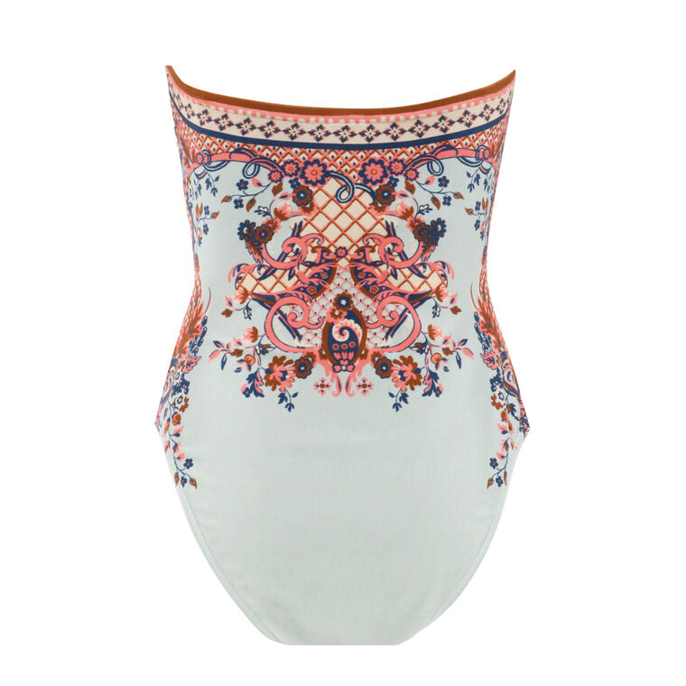 Aster Scarf Tie One-Piece Swimsuit image number null