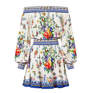 Long Sleeve Off Shoulder Short Dress