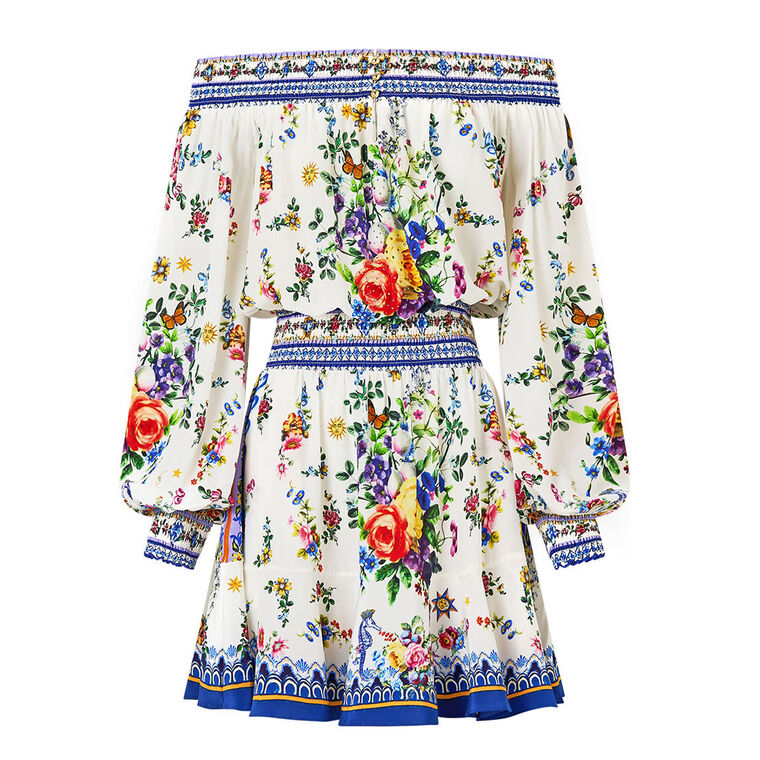 Long Sleeve Off Shoulder Short Dress image number null