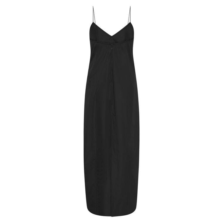 Paper Taffeta Cocoon Sleeveless Midi Dress image number null