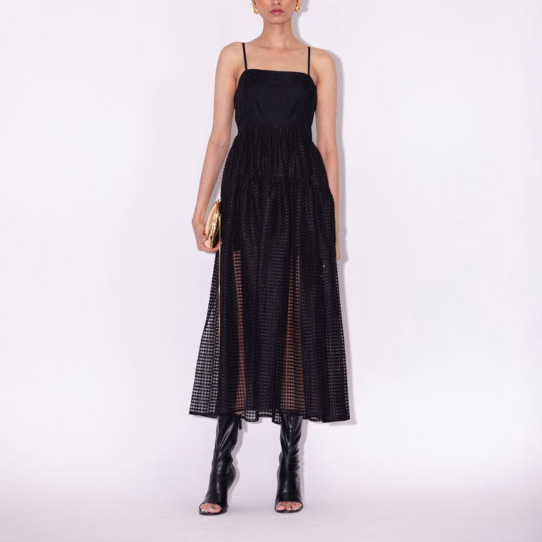 Teagan Mesh Midi Dress image number null