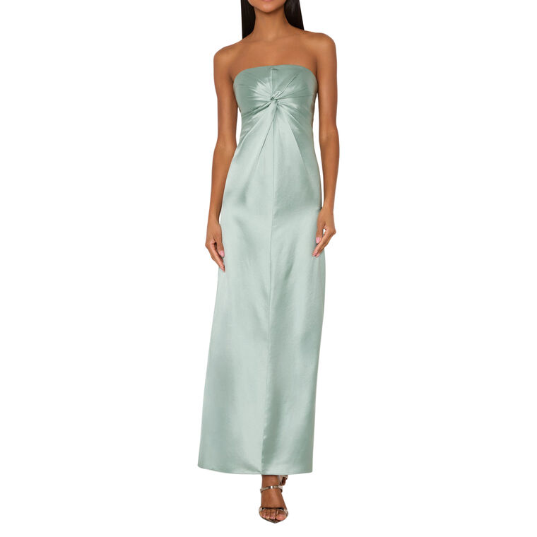 Michell Strapless Satin Maxi Dress image number null
