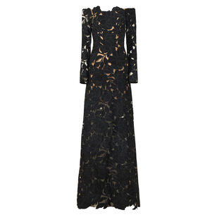 Kasia Floral-Cut Lace Gown