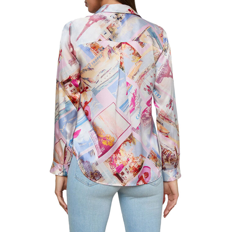 Tyler Long Sleeve Silk Blouse image number null