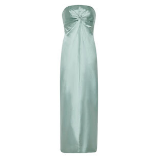 Michell Strapless Satin Maxi Dress