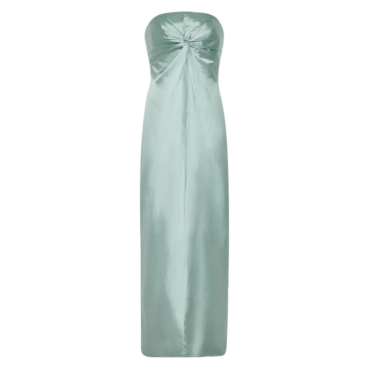Michell Strapless Satin Maxi Dress image number null