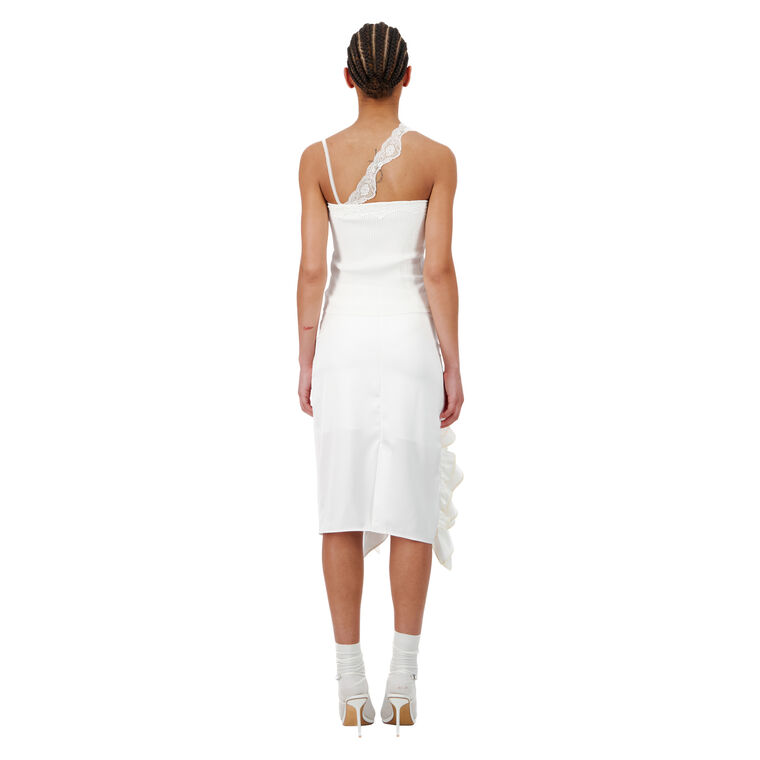 Knit Camisole With Lace Strap image number null