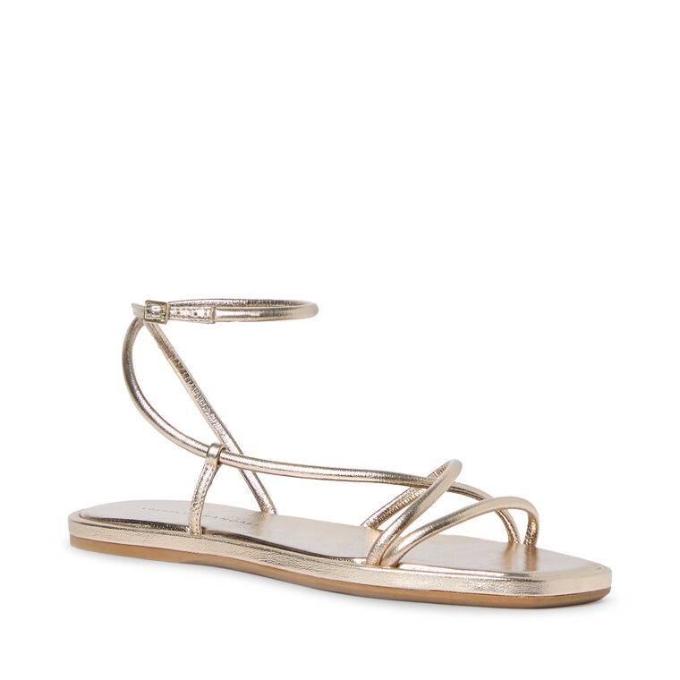 Strappy Ankle Wrap Flat Sandal image number null