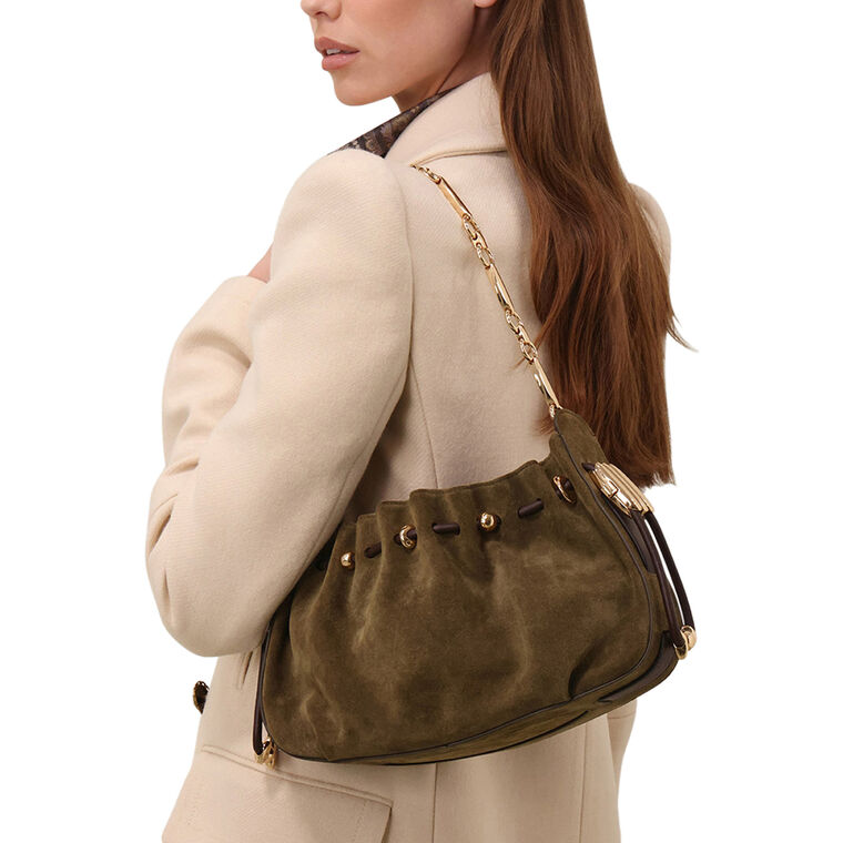 Halcyon Suede Clutch image number null