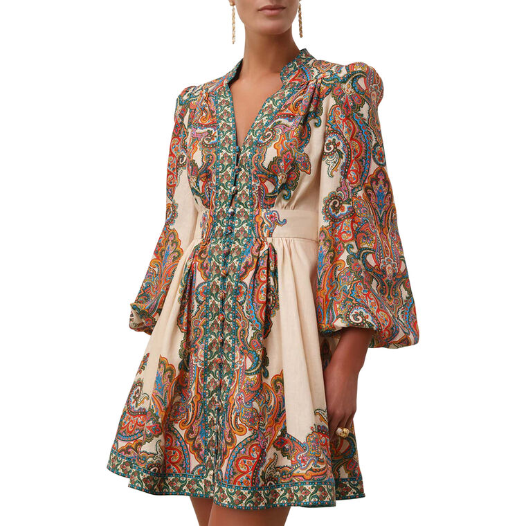 Ottie Plunge Mini Dress image number null