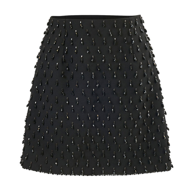 Crystal-Embroidered Mini Skirt image number null