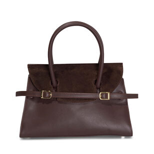 River Suede Top Handle Mini Bag