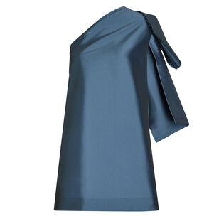Winnette One-Shoulder Bow Mini Dress