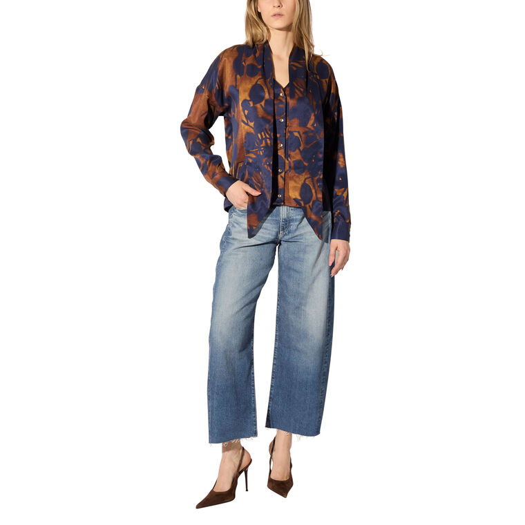 Shadow Print Blouse image number null