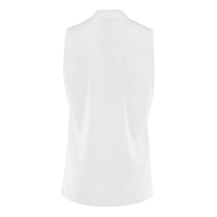 Mila Sleeveless Silk-Blend Blouse image number null