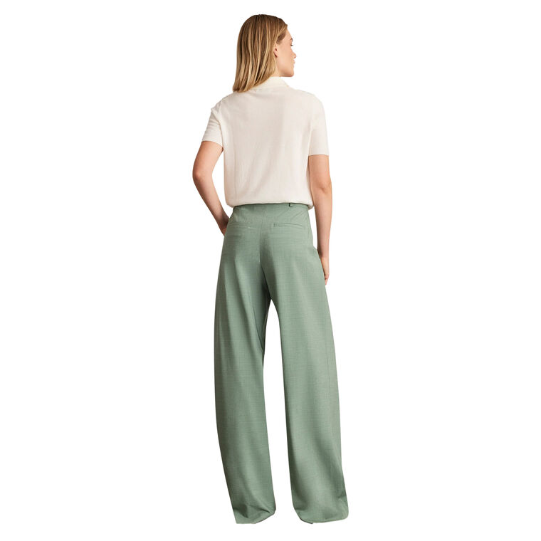 Camilla Short Sleeve Collared Knit Top image number null