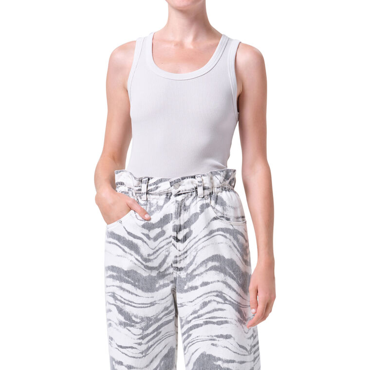 Poppy Ribbed Tank image number null