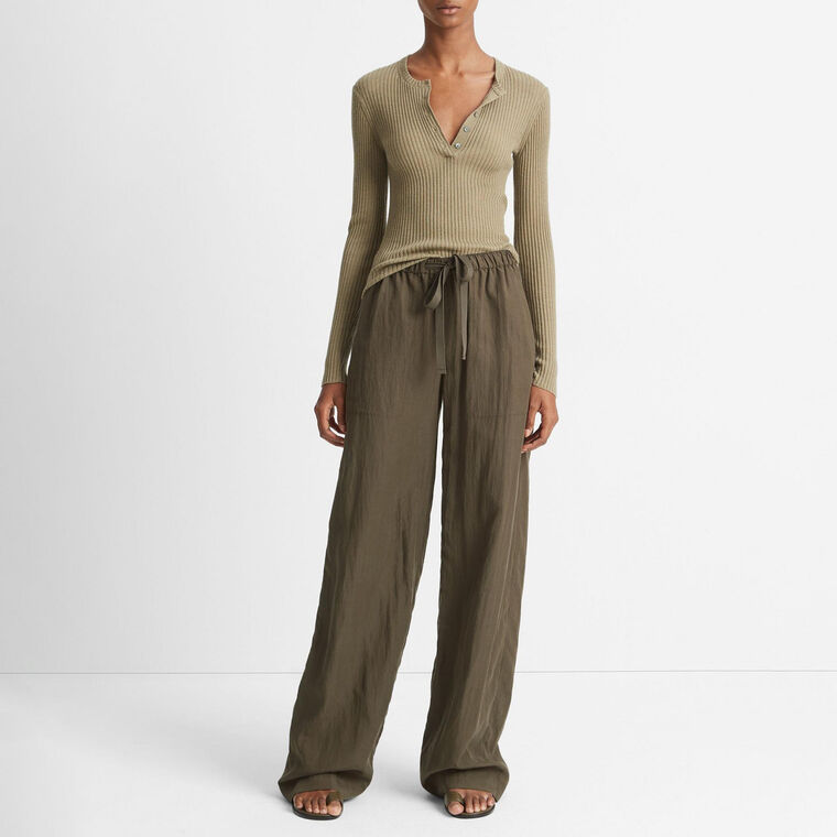Mid-Rise Utility Drawstring Pant image number null