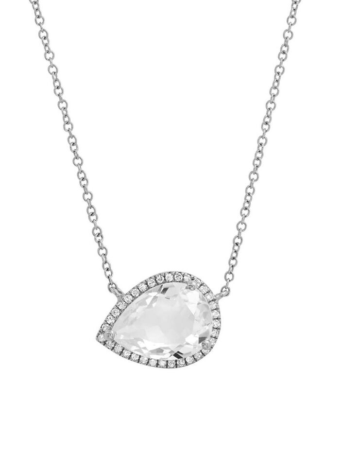 Tear Drop Topaz Necklace image number null