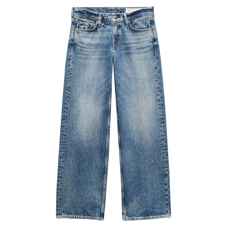 Saige Low Rise Relaxed Straight Leg Jeans image number null
