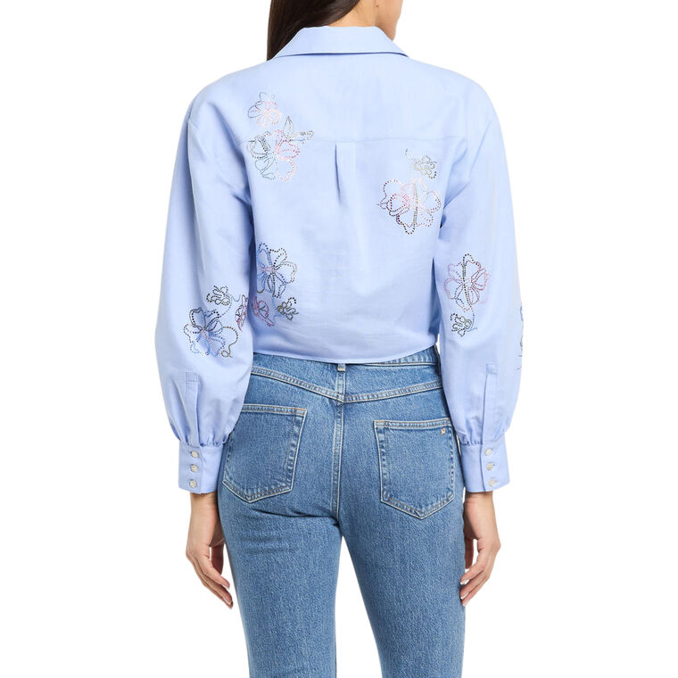 Marianna Blooming Linework Long Sleeve Top image number null