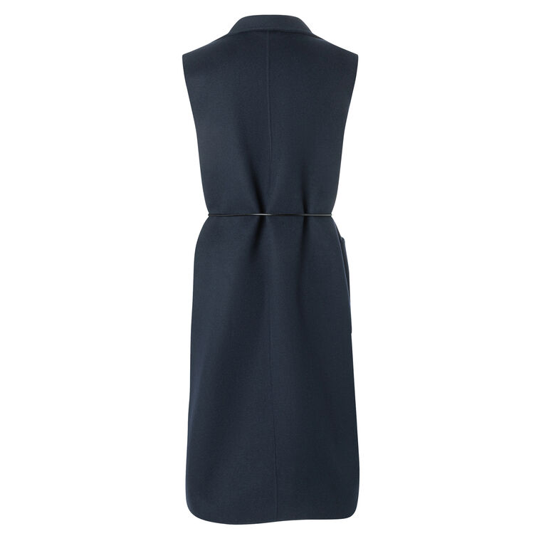 Megan Sleeveless Double-Face Wool Vest image number null