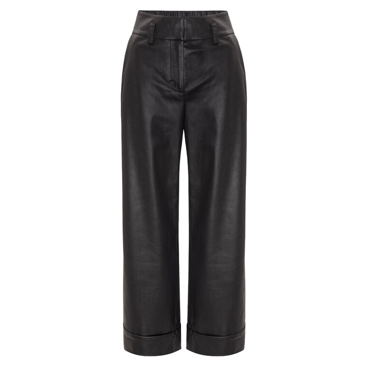 The Reece Vegan Leather Pant image number null