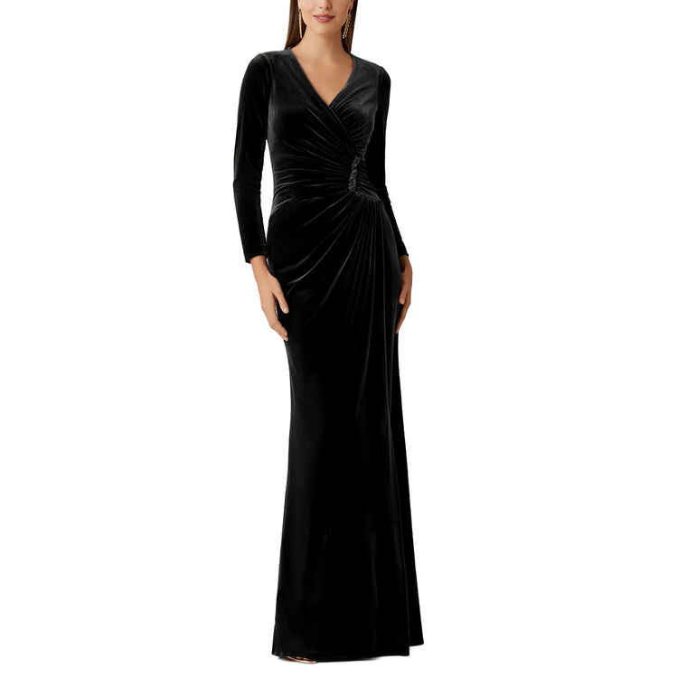 Velvet Surplus Bodice Gown image number null
