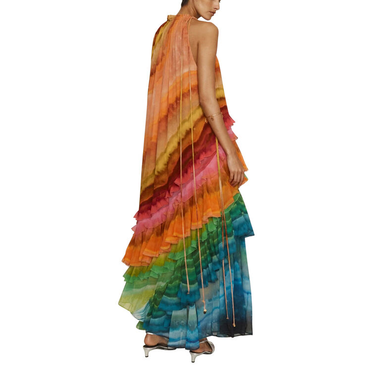 Iris Sleeveless Ruffle Gown image number null