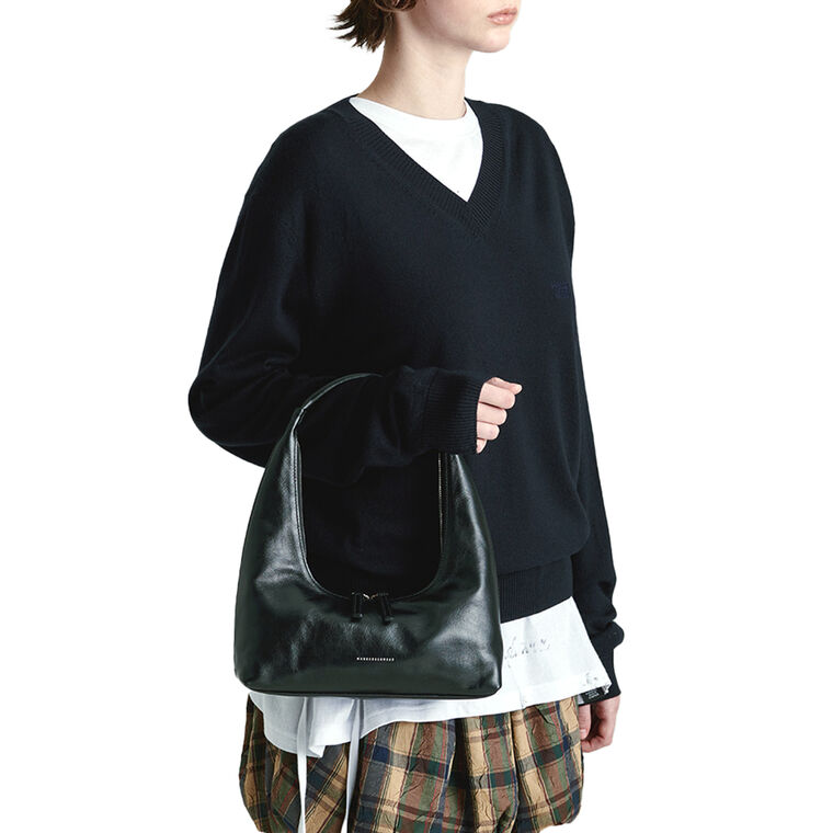 Glossy Hobo Shoulder Bag image number null