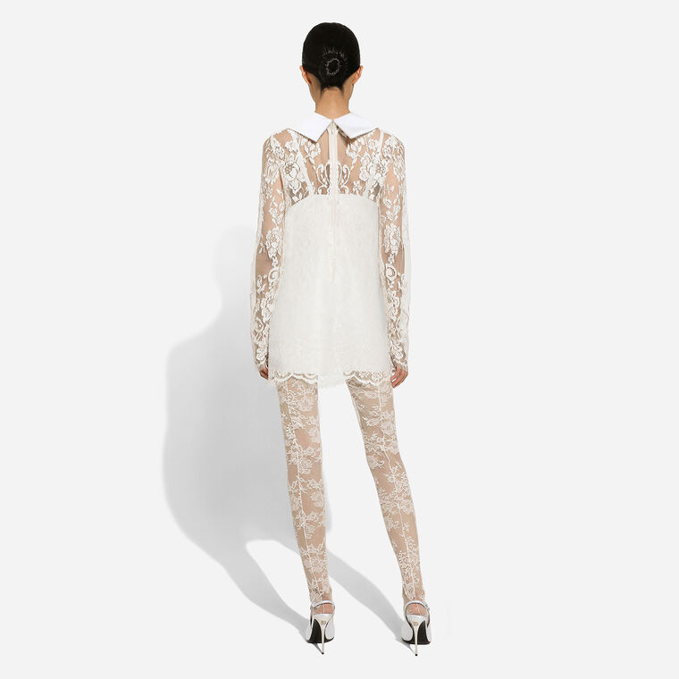 Long Sleeve Lace Mini Dress image number null