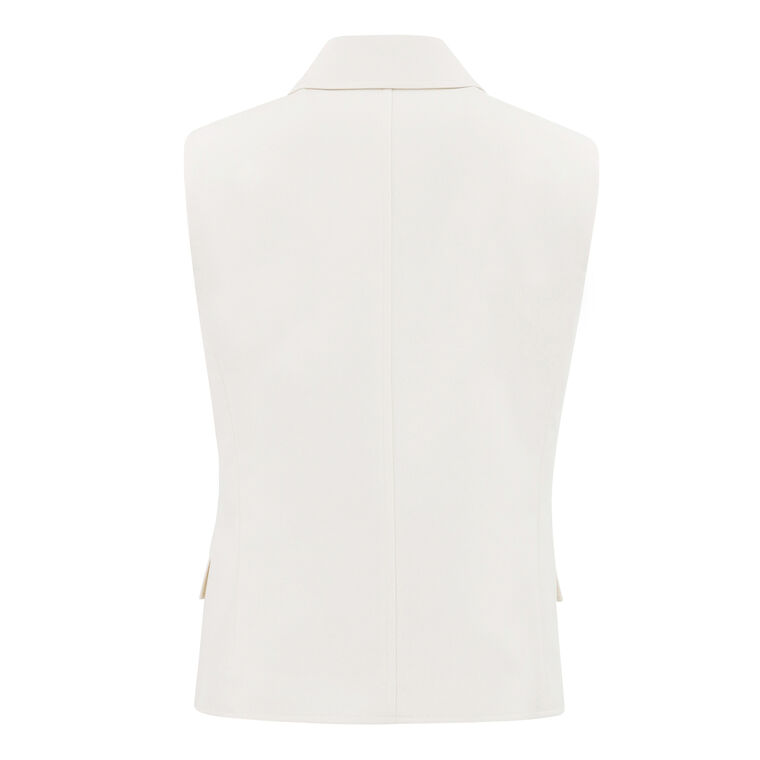 Tailored Wool-Blend Vest image number null