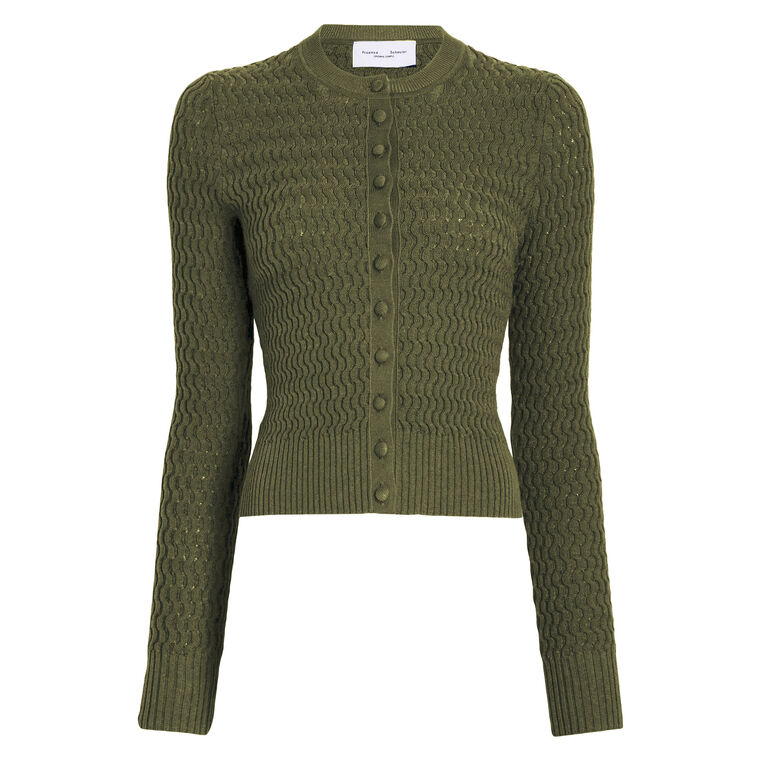 Marci Cardigan in Cable Knit image number null