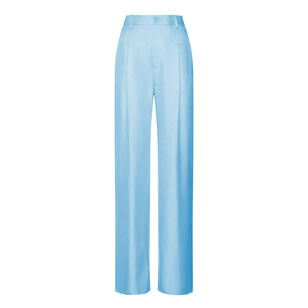 Organic Silky Twill Relaxed Pleated Pant