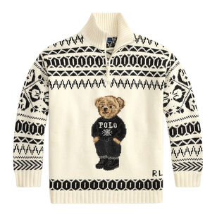 Wool Blend Long Sleeve Mock Neck Sweater