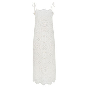 Rhiannon Embroidered Sleeveless Midi Dress