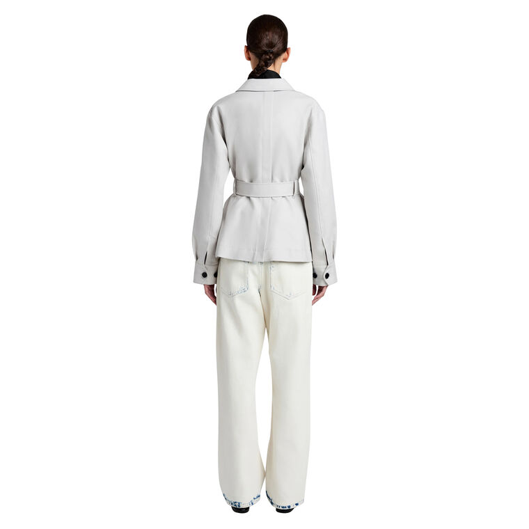 Indie Belted Jacket In Stretch Cotton image number null