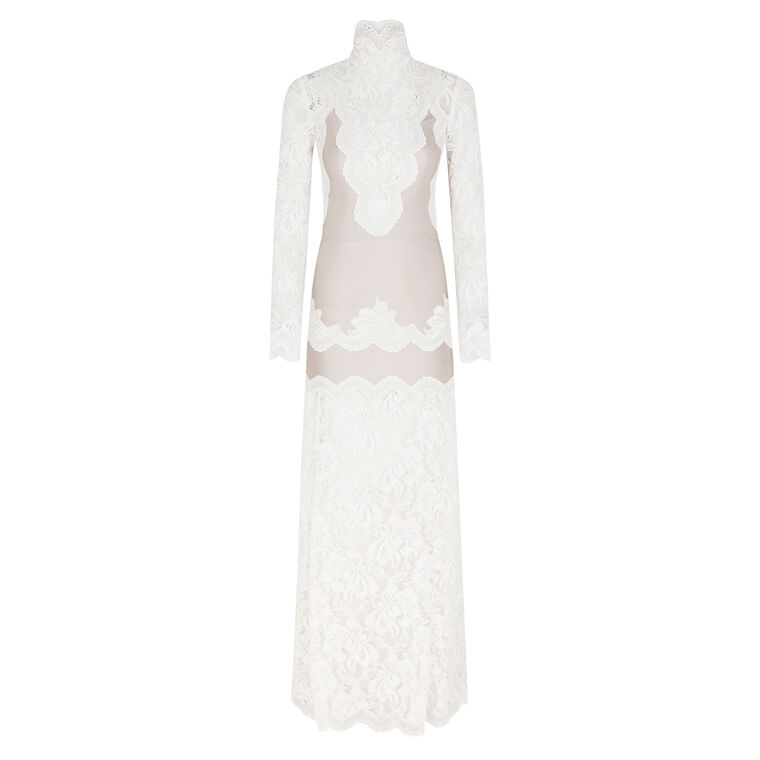 Long Sleeve Lace Maxi Dress image number null