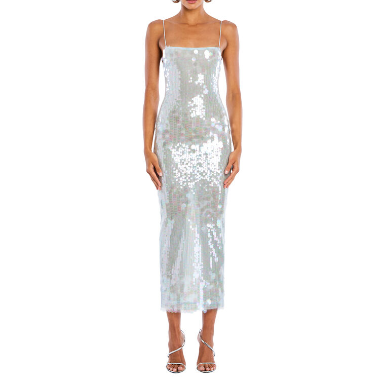 Alana Sleeveless Sequin Midi Dress image number null