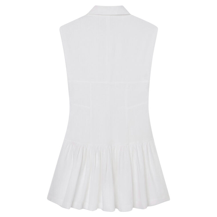 The Linen Mini Day Dress image number null