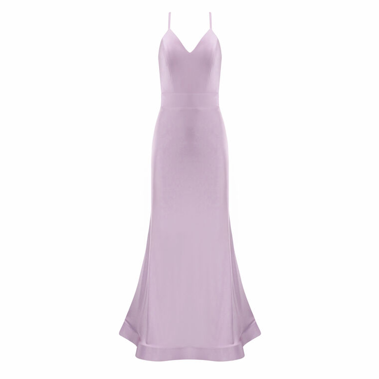 V-Neck Fitted Gown image number null