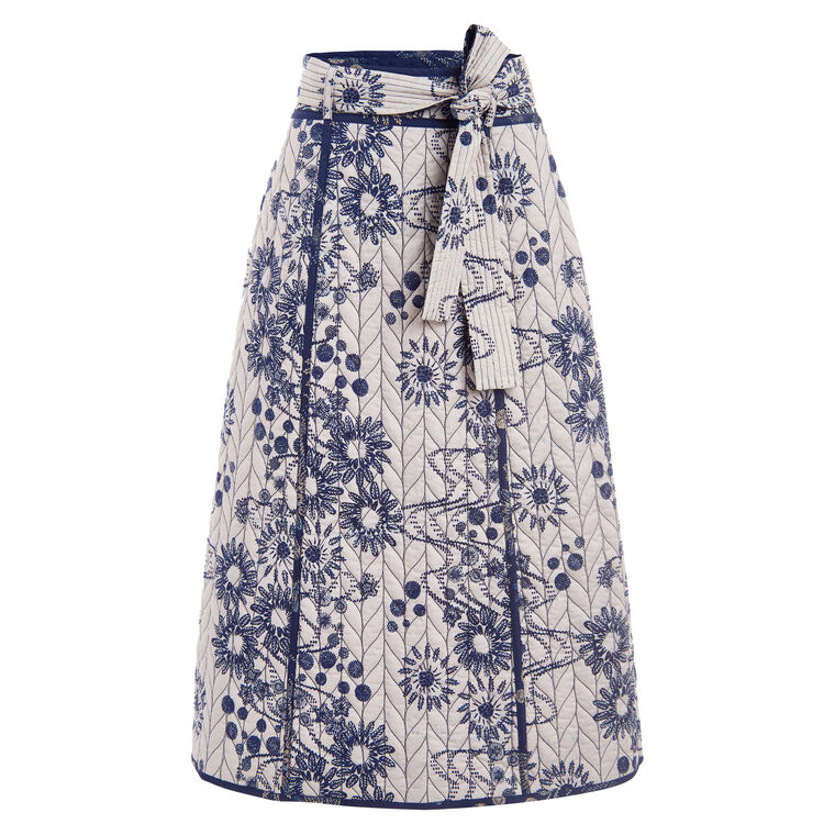Zoie Reversible Midi Skirt image number null